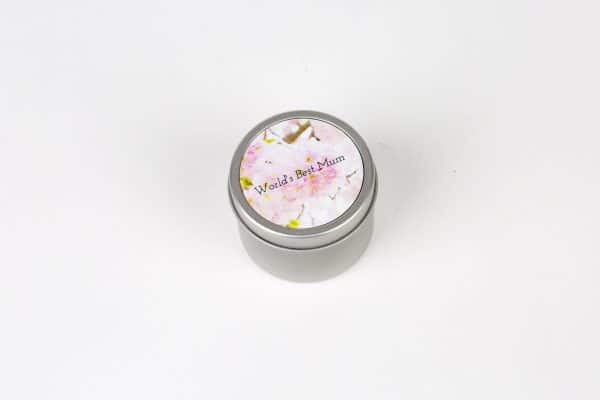 Scented photo candle