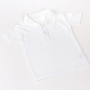 White Baby Polo T-Shirt (Non-printable)